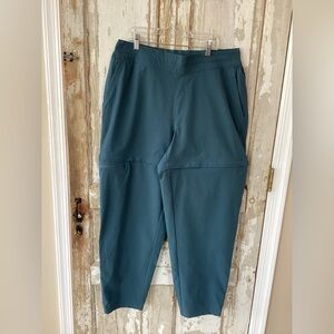 REI Convertible Hiking Pants/shorts - Stone Blue Color - greenish blue - XL